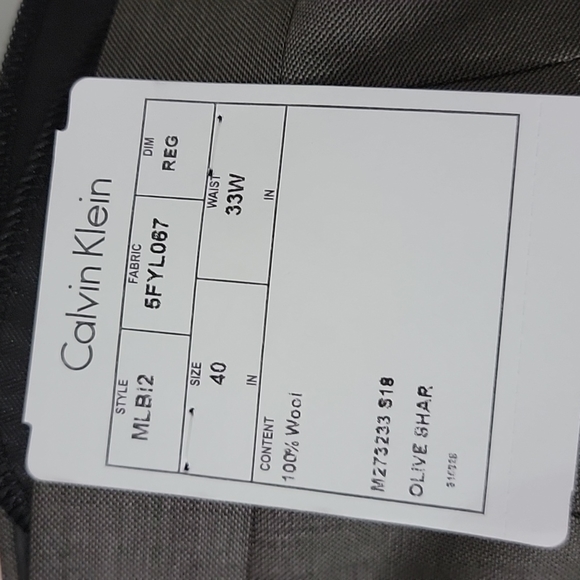 NWT Men's Calvin Klein X-Fit Suit, 40R, 33W. New with tags! - Picture 10 of 12